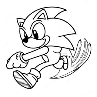 Sonic Silver Running Fast Coloring Page 18542-15100