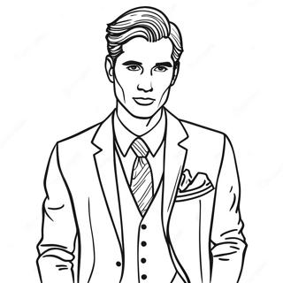 Men S Fashion Coloring Page 18571-15114