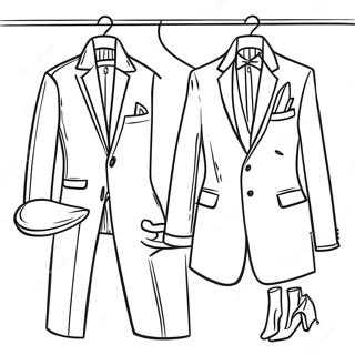 Men S Fashion Coloring Page 18571-15116