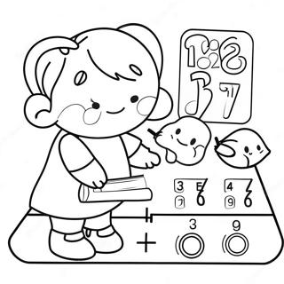 Kindergarten Math Addition Coloring Page 18581-15124