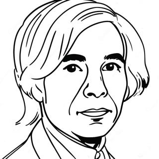 Andy Warhol Coloring Page 18611-15154