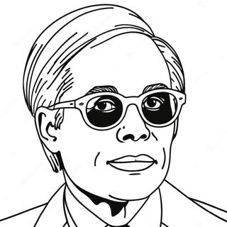 Andy Warhol Coloring Page 18611-15155