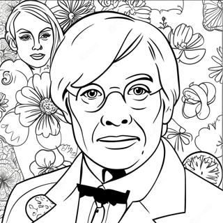 Andy Warhol Coloring Page 18611-15156