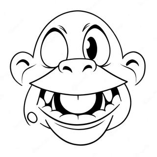 Big Mouth Cartoon Character Coloring Page 18621-15158