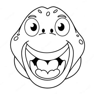 Funny Big Mouth Animal Coloring Page 18622-15170