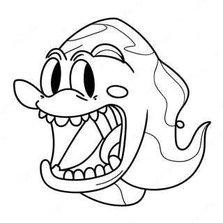 Funny Big Mouth Animal Coloring Page 18622-15171