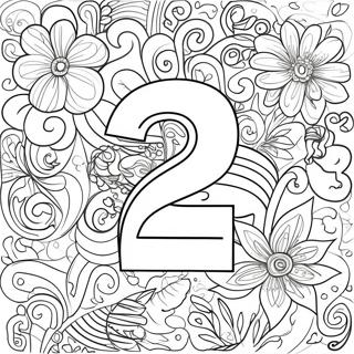 Number 2 Coloring Pages