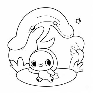 Cute Number 2 With Balloons Coloring Page 18632-15167