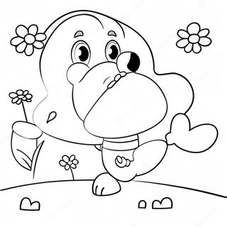 Cute Number 2 With Balloons Coloring Page 18632-15168