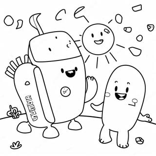 Wubbzy And Friends Adventure Coloring Page 18662-15193