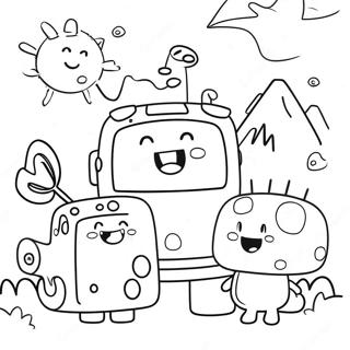 Wubbzy And Friends Adventure Coloring Page 18662-15195