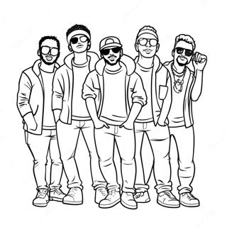 Cool Homies Hanging Out Coloring Page 18672-15201