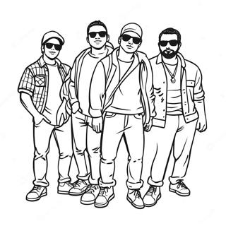 Cool Homies Hanging Out Coloring Page 18672-15202