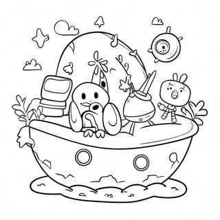 Colorful Misfit Toys Island Coloring Page 18682-15209