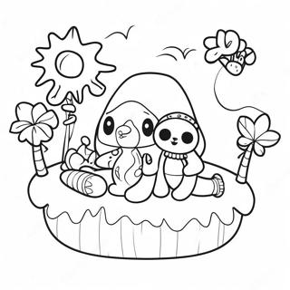 Colorful Misfit Toys Island Coloring Page 18682-15210