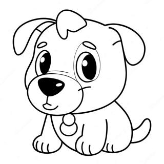 Cute Target Dog Mascot Coloring Page 18692-15218