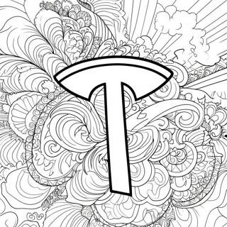 Tesla Logo Coloring Page 1871-1603