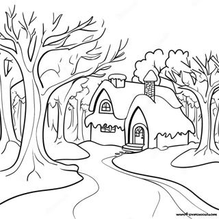 January Winter Wonderland Coloring Page 18721-15238