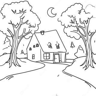 January Winter Wonderland Coloring Page 18721-15240