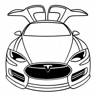 Tesla Model S Coloring Page 1872-1610