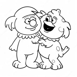 Elmo And Abby Coloring Pages