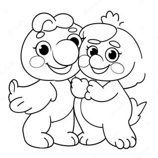 Elmo And Abby Fun Friendship Coloring Page 18743-15255