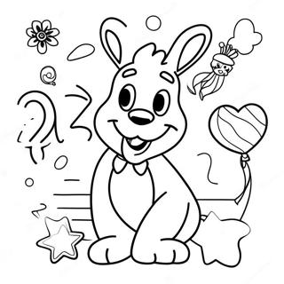 Word Party Coloring Pages