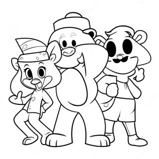 Word Party Characters Coloring Page 18774-15284