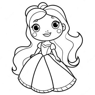 Cute Disney Princess Coloring Page 18783-15286