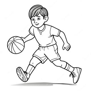 Jude Bellingham Dribbling Coloring Page 18804-15305