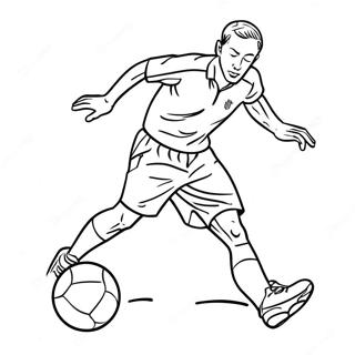 Jude Bellingham Dribbling Coloring Page 18804-15306