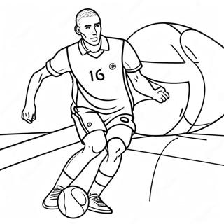 Jude Bellingham Dribbling Coloring Page 18804-15307