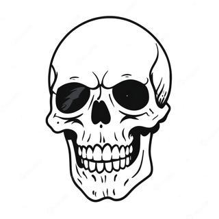 Bad Ass Skull Coloring Page 18813-15310