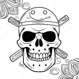 Bad Ass Skull Coloring Page 18813-15311