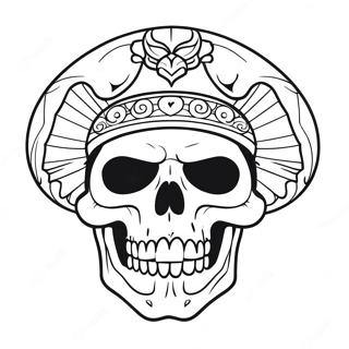 Bad Ass Skull Coloring Page 18813-15312