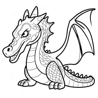 Bad Ass Dragon Coloring Page 18814-15314