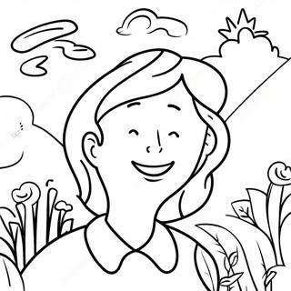 Joyful Psalm Coloring Page 18824-15322