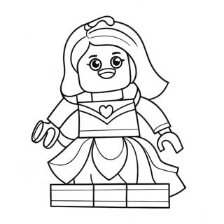 Lego Princess Coloring Pages