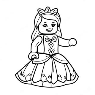 Lego Princess Coloring Page 18833-15338