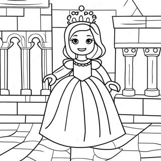 Lego Princess Coloring Pages