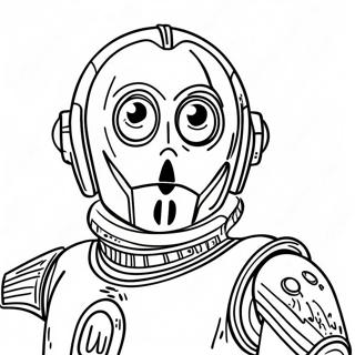 C 3po With A Friendly Smile Coloring Page 18844-15333