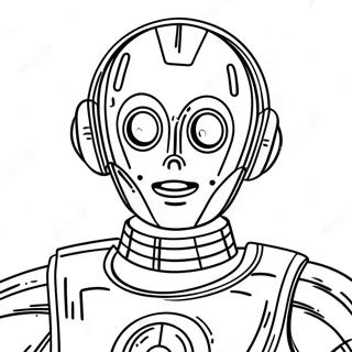 C 3po With A Friendly Smile Coloring Page 18844-15335