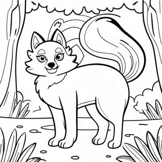 Nine Tailed Fox Coloring Pages