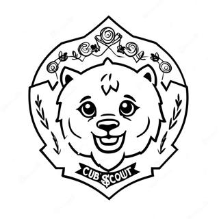 Cub Scout Logo Coloring Page 18883-15366