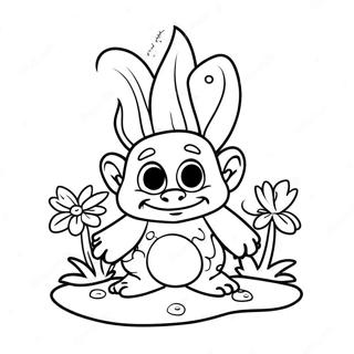 Happy Viva Trolls Coloring Page 18904-15386