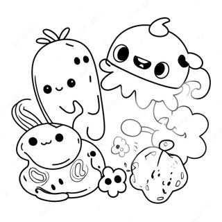 Adventurous Cookie Run Kingdom Characters Coloring Page 18914-15392