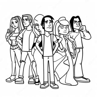 Total Drama Coloring Pages