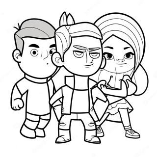 Total Drama Coloring Page 18923-15398