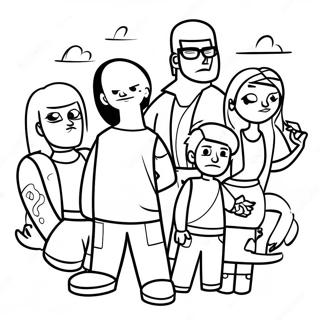 Total Drama Coloring Page 18923-15400