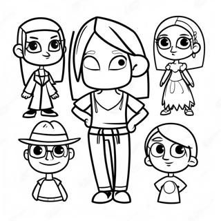 Total Drama Characters Coloring Page 18924-15402